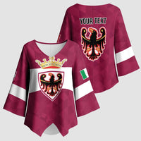 Personalized Italy Provincia Autonoma di Trento Kimono Sleeve Blouse Inspiration Flags Style - Wonder Print Shop