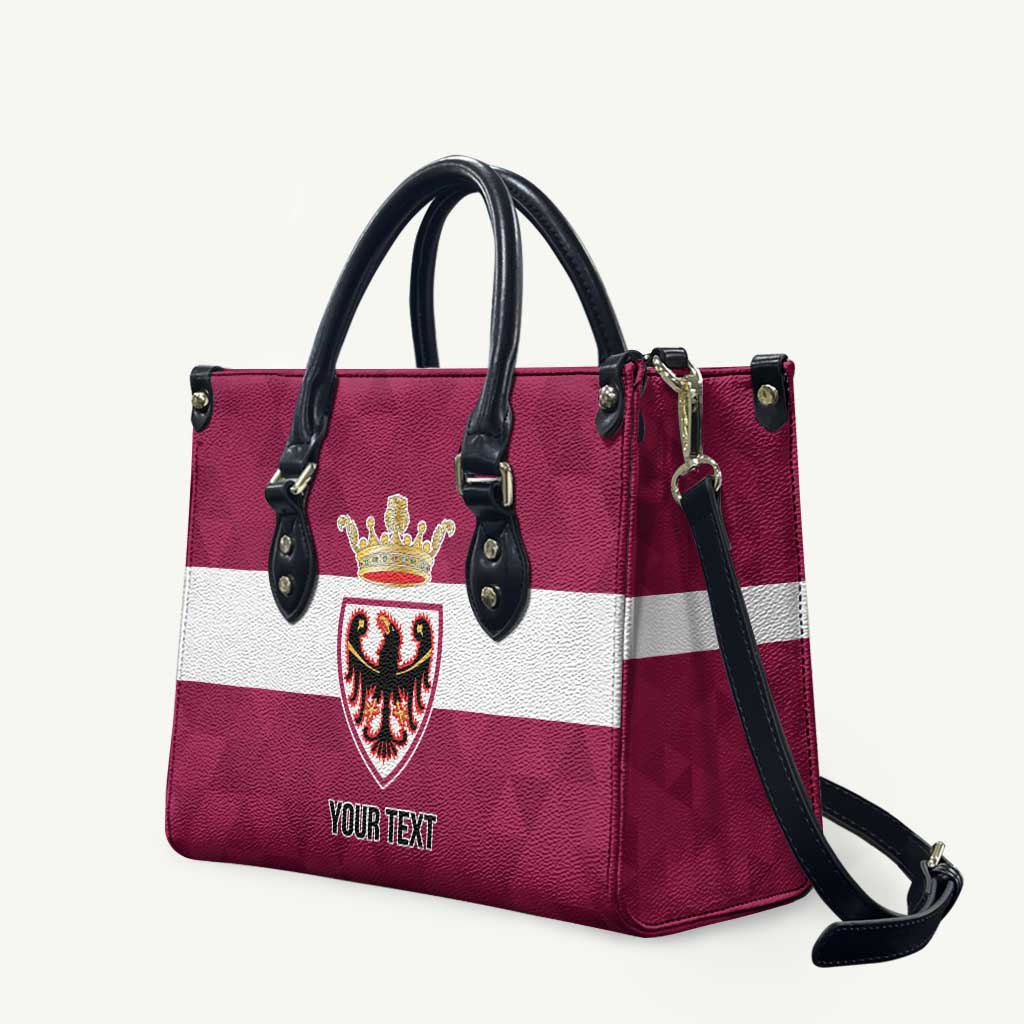 Personalized Italy Provincia Autonoma di Trento Leather Bag Inspiration Flags Style - Wonder Print Shop