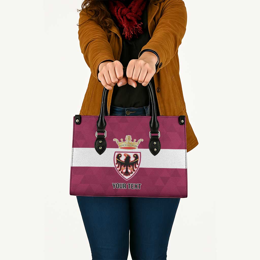 Personalized Italy Provincia Autonoma di Trento Leather Bag Inspiration Flags Style - Wonder Print Shop