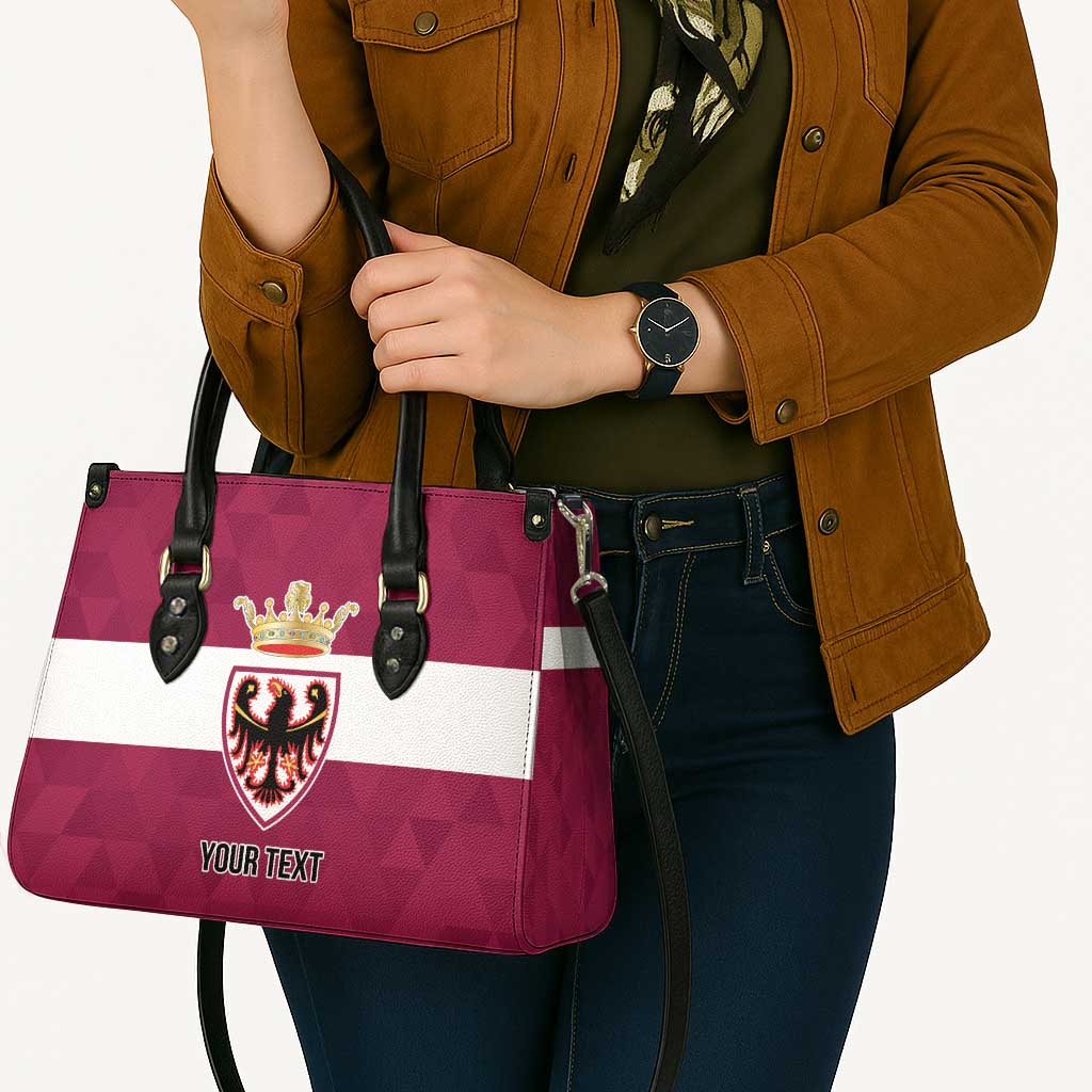 Personalized Italy Provincia Autonoma di Trento Leather Bag Inspiration Flags Style - Wonder Print Shop