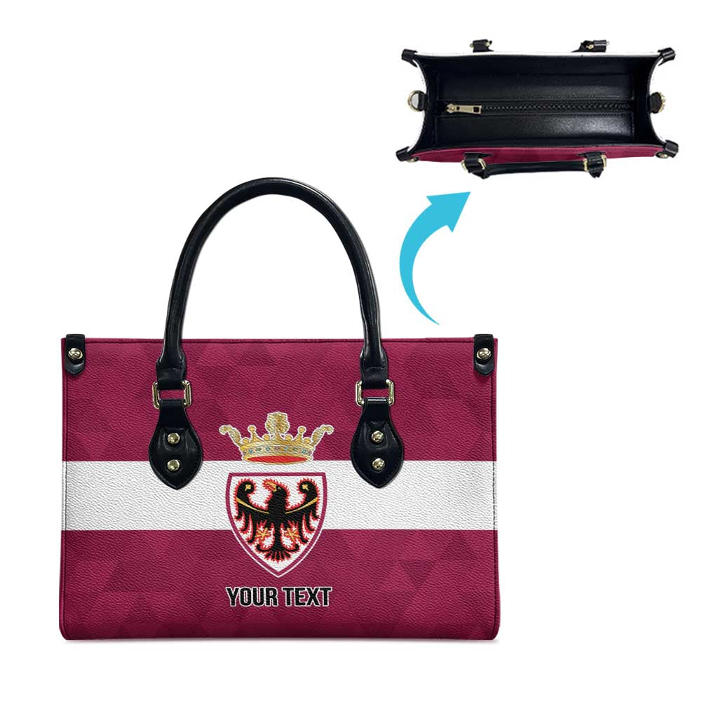 Personalized Italy Provincia Autonoma di Trento Leather Bag Inspiration Flags Style - Wonder Print Shop