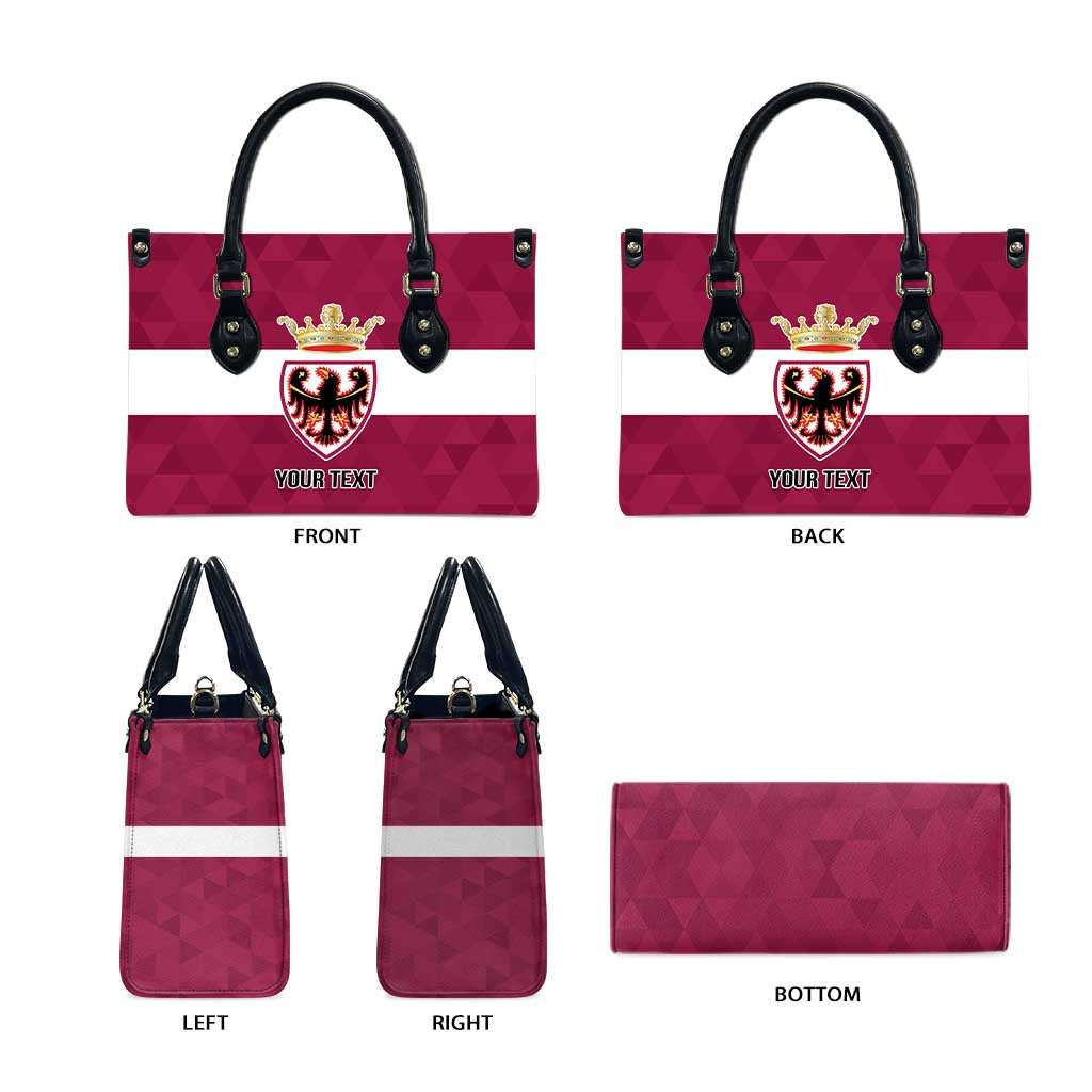 Personalized Italy Provincia Autonoma di Trento Leather Bag Inspiration Flags Style - Wonder Print Shop