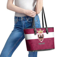 Personalized Italy Provincia Autonoma di Trento Leather Tote Bag Inspiration Flags Style