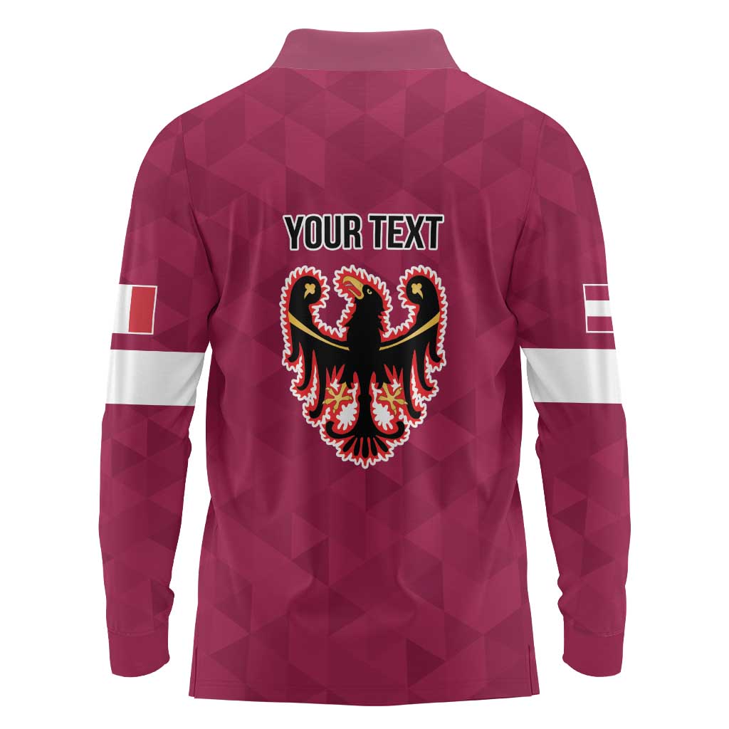 Personalized Italy Provincia Autonoma di Trento Long Sleeve Polo Shirt Inspiration Flags Style