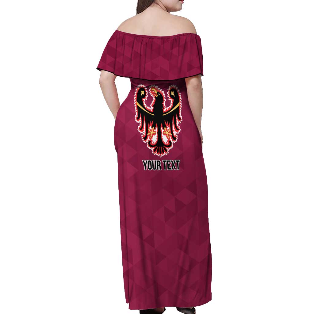 Personalized Italy Provincia Autonoma di Trento Off Shoulder Maxi Dress Inspiration Flags Style