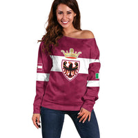 Personalized Italy Provincia Autonoma di Trento Off Shoulder Sweater Inspiration Flags Style