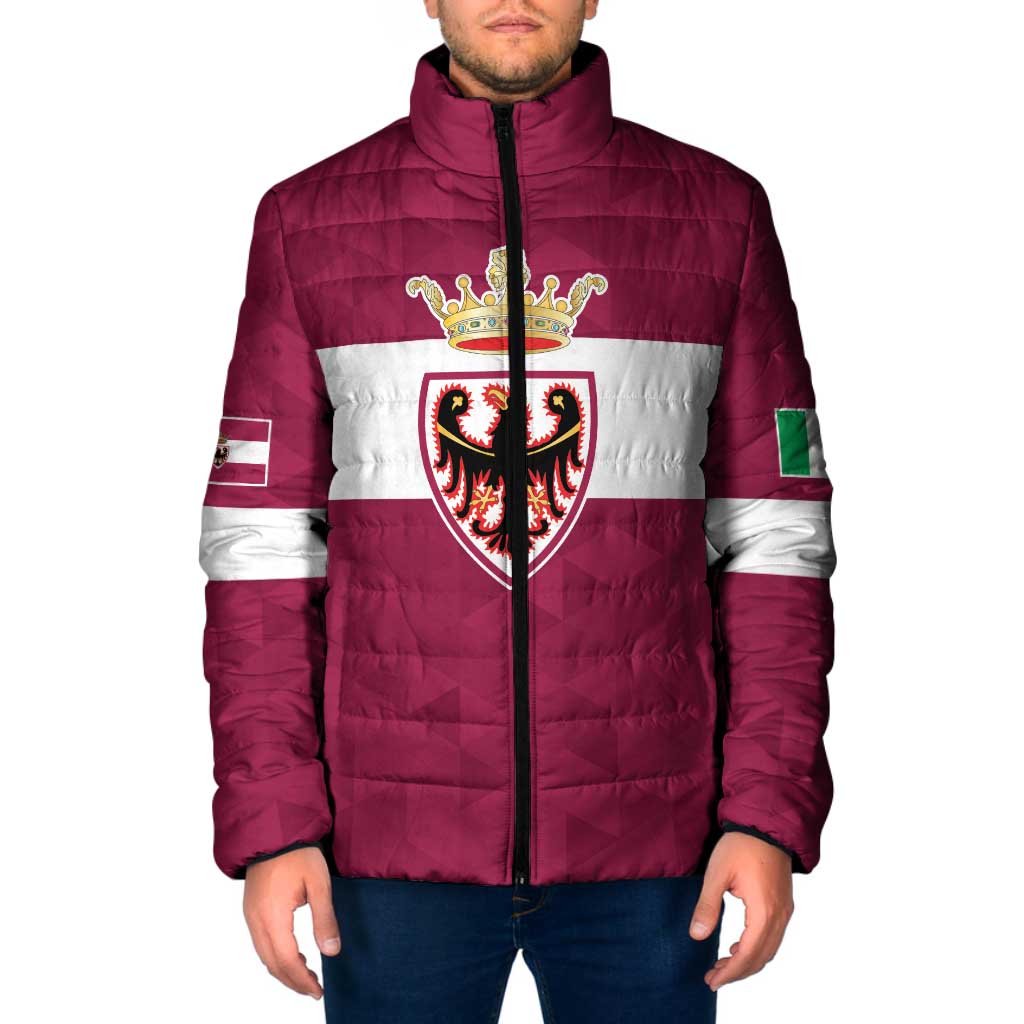 Personalized Italy Provincia Autonoma di Trento Padded Jacket Inspiration Flags Style - Wonder Print Shop