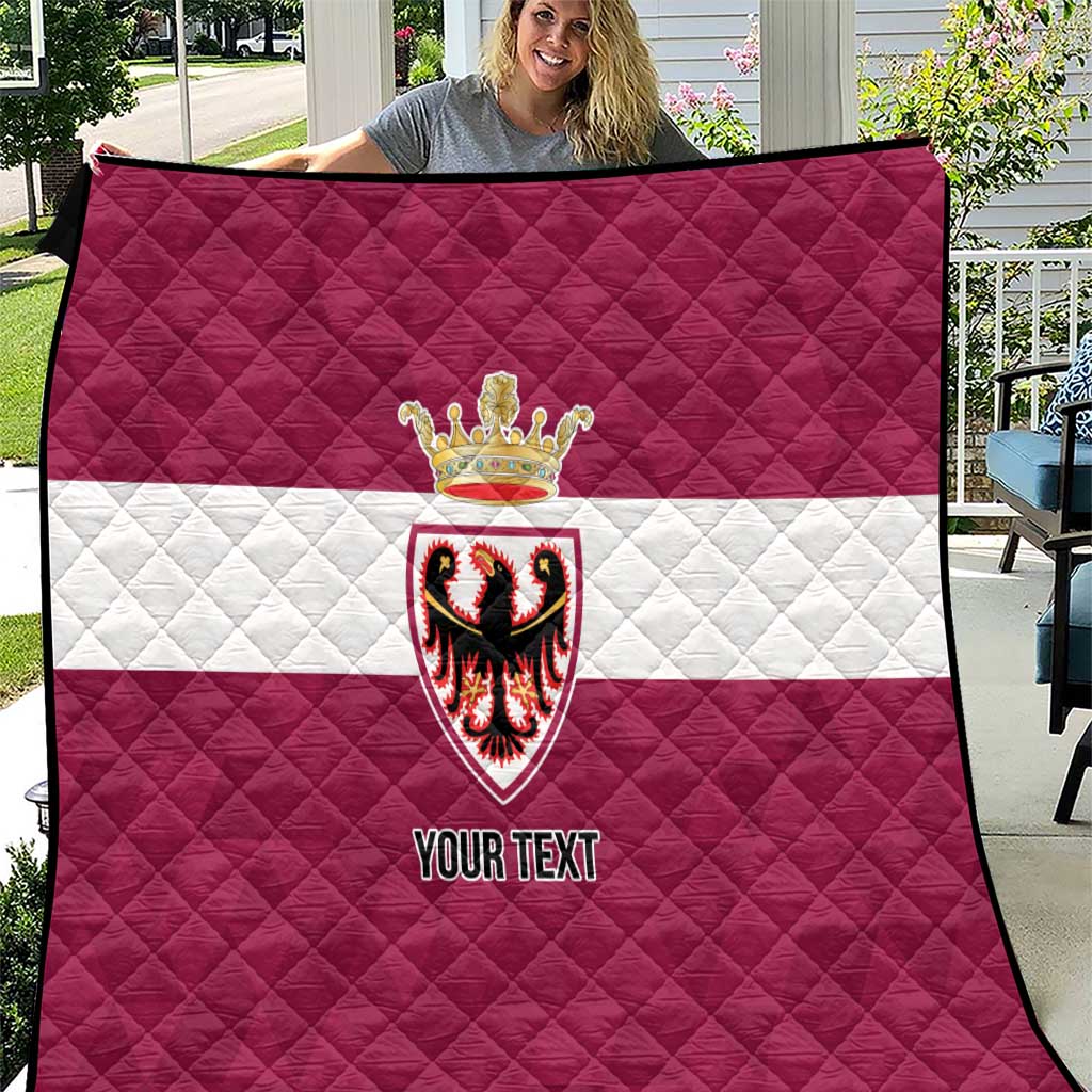Personalized Italy Provincia Autonoma di Trento Quilt Inspiration Flags Style