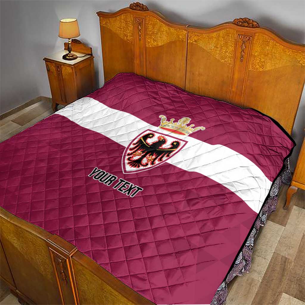 Personalized Italy Provincia Autonoma di Trento Quilt Inspiration Flags Style