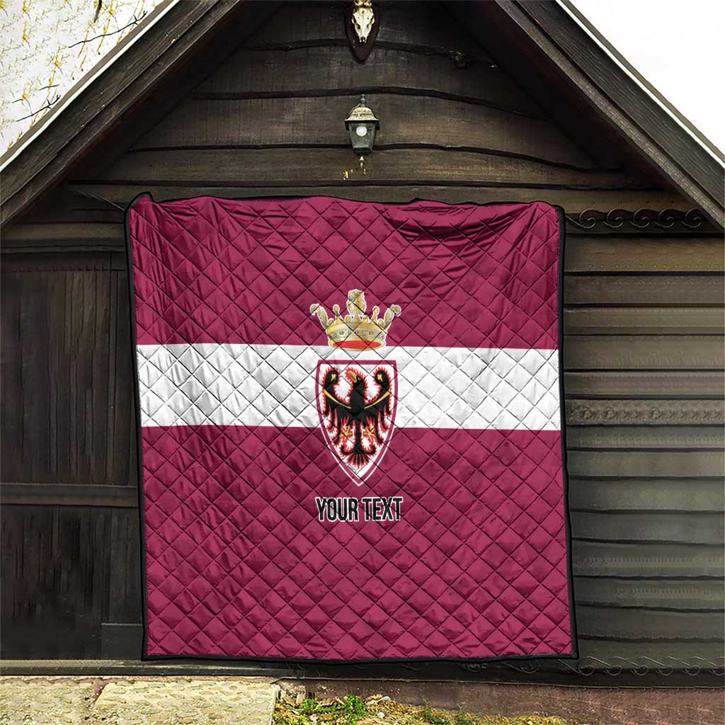 Personalized Italy Provincia Autonoma di Trento Quilt Inspiration Flags Style