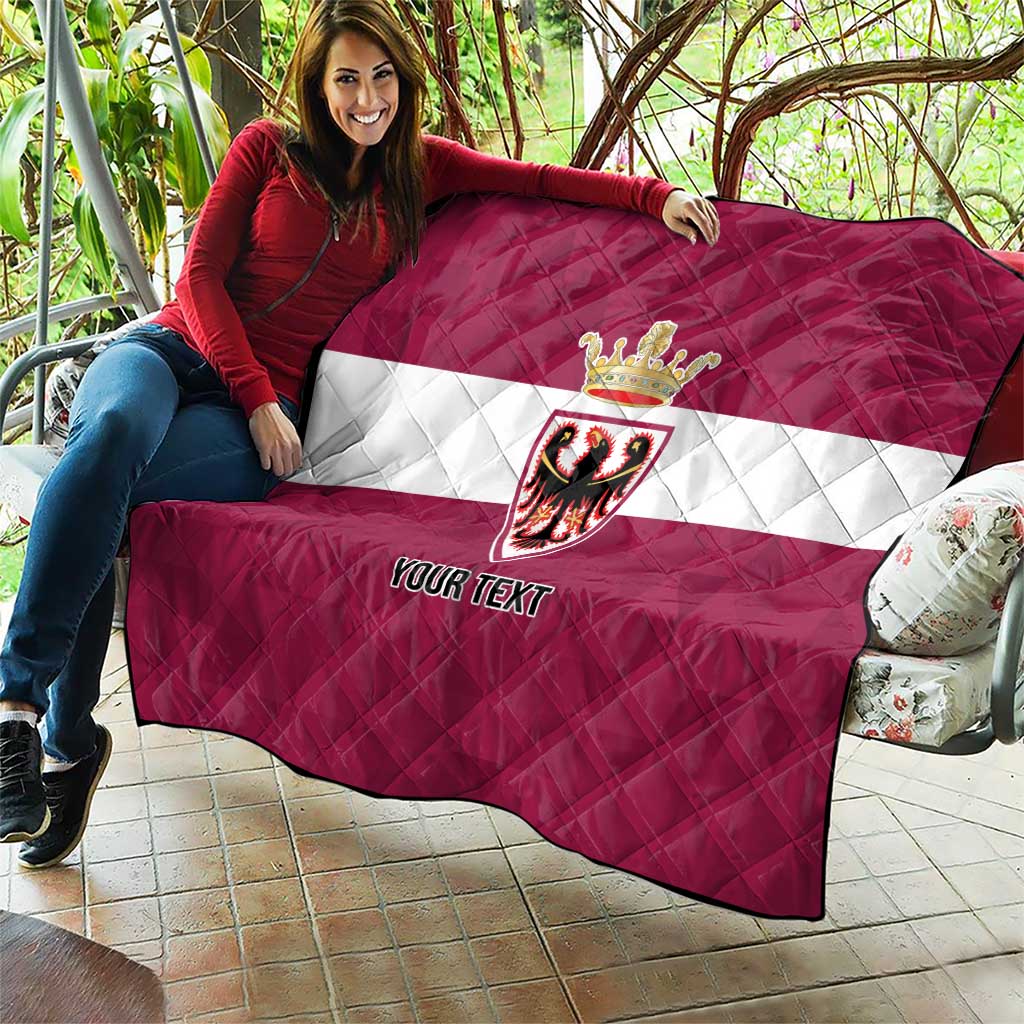 Personalized Italy Provincia Autonoma di Trento Quilt Inspiration Flags Style