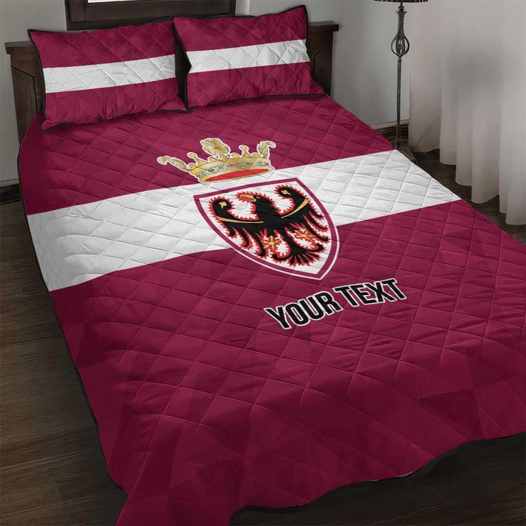 Personalized Italy Provincia Autonoma di Trento Quilt Bed Set Inspiration Flags Style