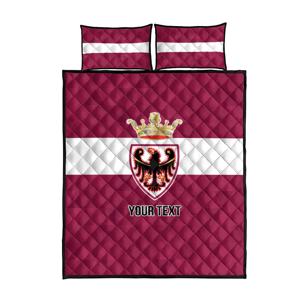 Personalized Italy Provincia Autonoma di Trento Quilt Bed Set Inspiration Flags Style