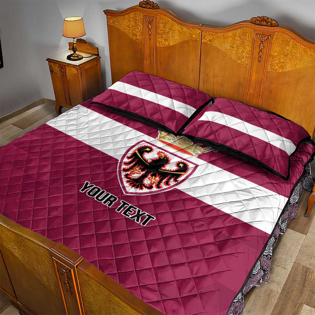Personalized Italy Provincia Autonoma di Trento Quilt Bed Set Inspiration Flags Style