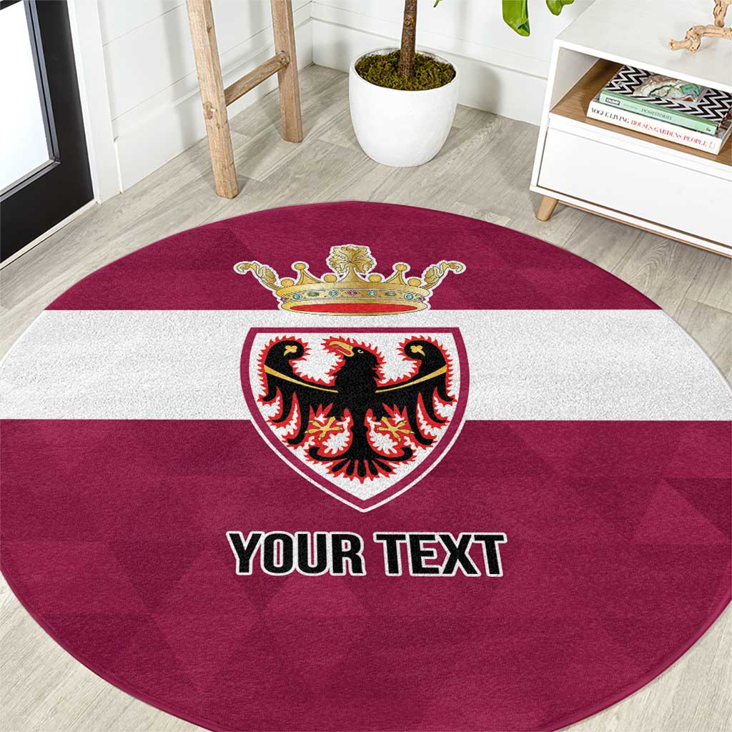 Personalized Italy Provincia Autonoma di Trento Round Carpet Inspiration Flags Style