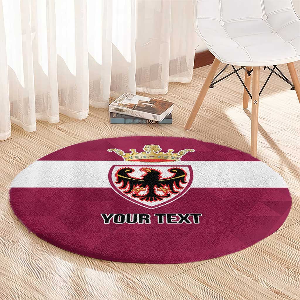 Personalized Italy Provincia Autonoma di Trento Round Carpet Inspiration Flags Style