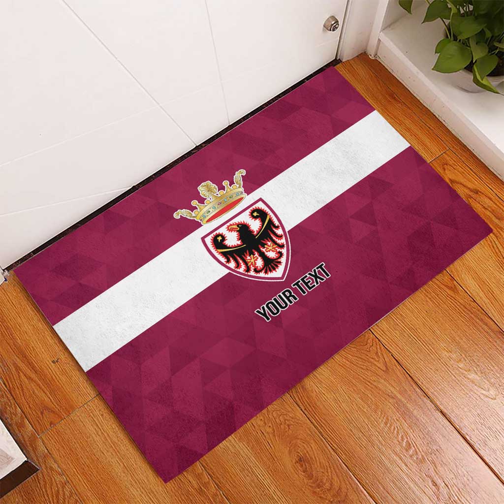 Personalized Italy Provincia Autonoma di Trento Rubber Doormat Inspiration Flags Style