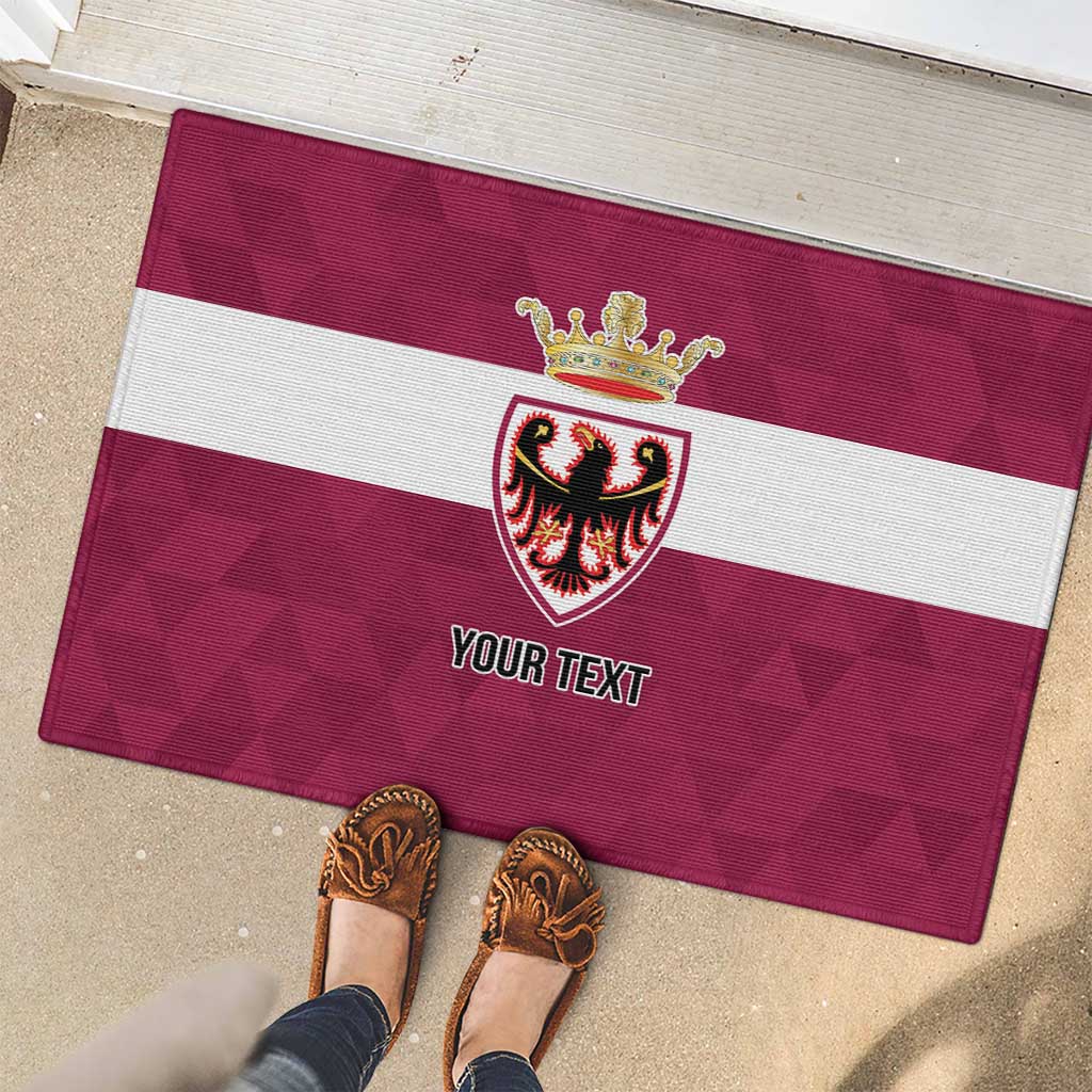 Personalized Italy Provincia Autonoma di Trento Rubber Doormat Inspiration Flags Style