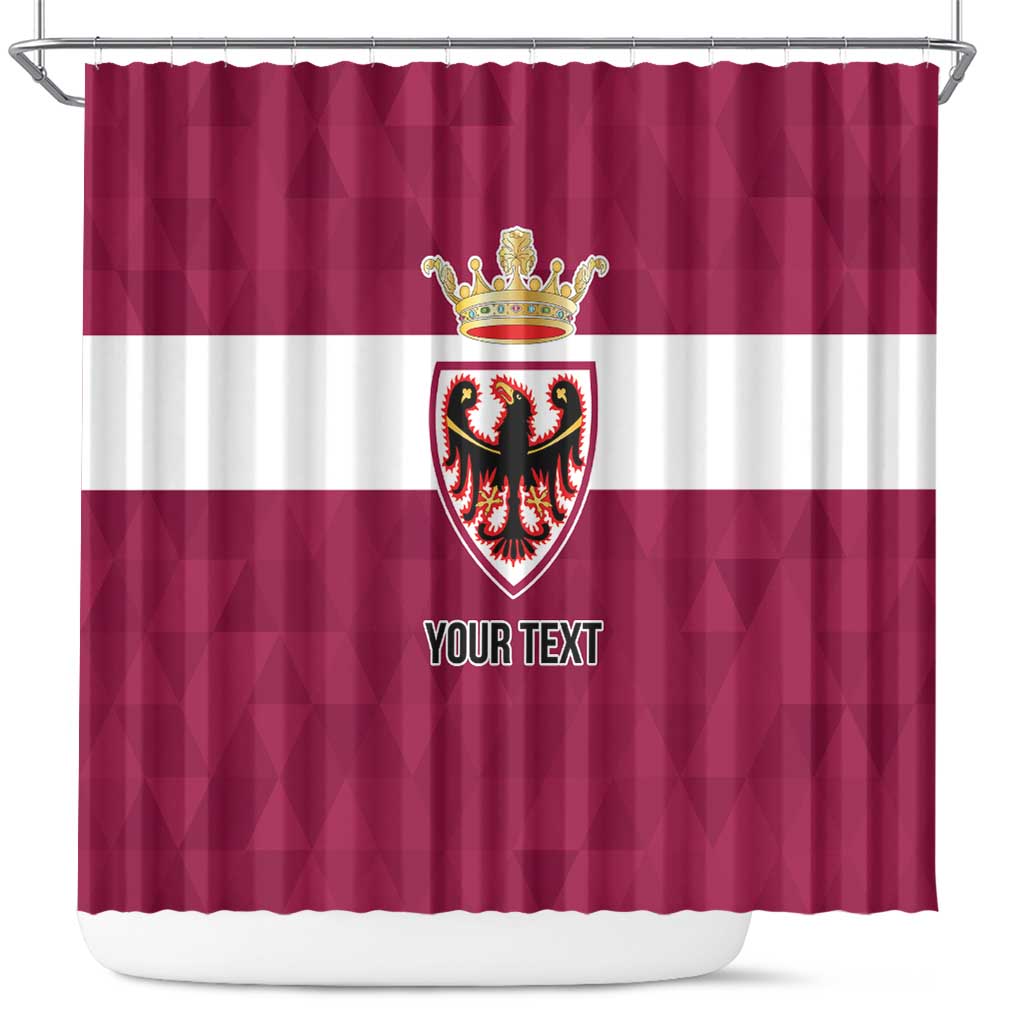 Personalized Italy Provincia Autonoma di Trento Shower Curtain Inspiration Flags Style