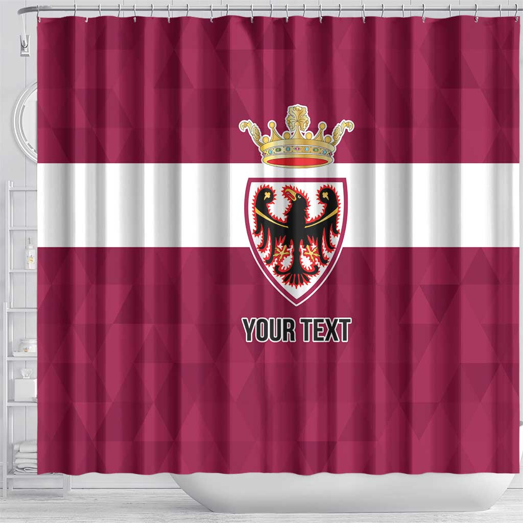 Personalized Italy Provincia Autonoma di Trento Shower Curtain Inspiration Flags Style
