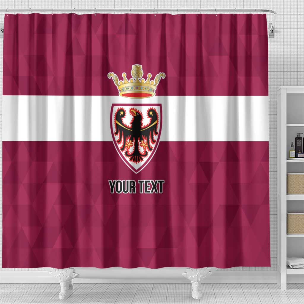 Personalized Italy Provincia Autonoma di Trento Shower Curtain Inspiration Flags Style