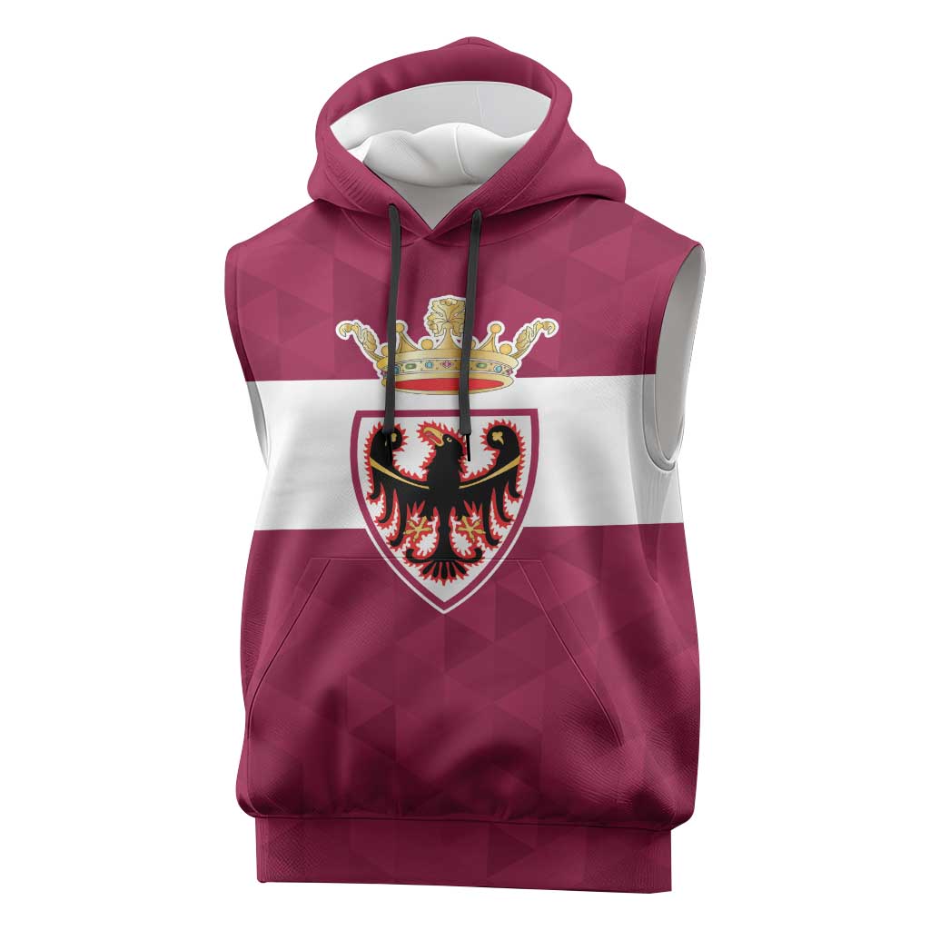 Personalized Italy Provincia Autonoma di Trento Sleeveless Hoodie Inspiration Flags Style - Wonder Print Shop