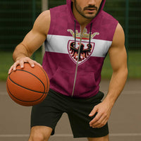 Personalized Italy Provincia Autonoma di Trento Sleeveless Zip Hoodie Inspiration Flags Style - Wonder Print Shop