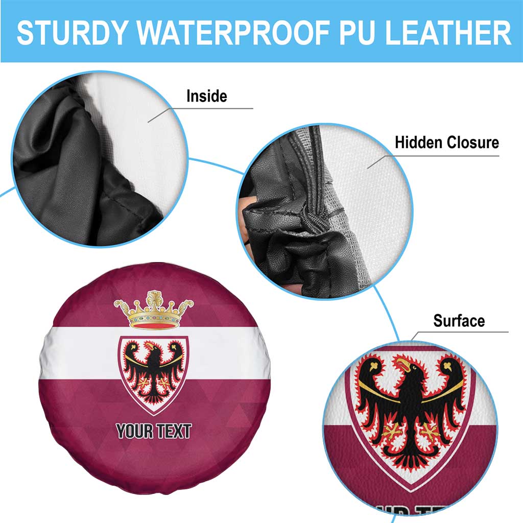 Personalized Italy Provincia Autonoma di Trento Spare Tire Cover Inspiration Flags Style