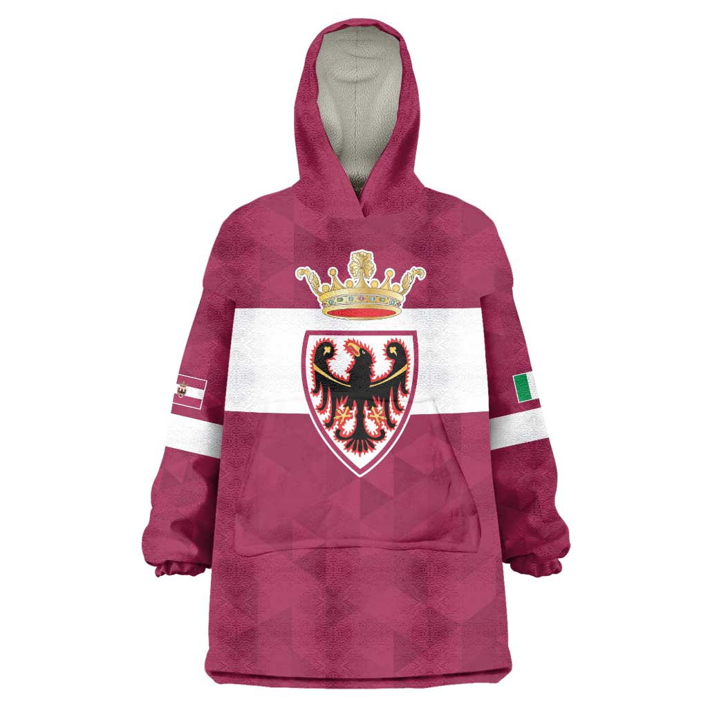 Personalized Italy Provincia Autonoma di Trento Wearable Blanket Hoodie Inspiration Flags Style