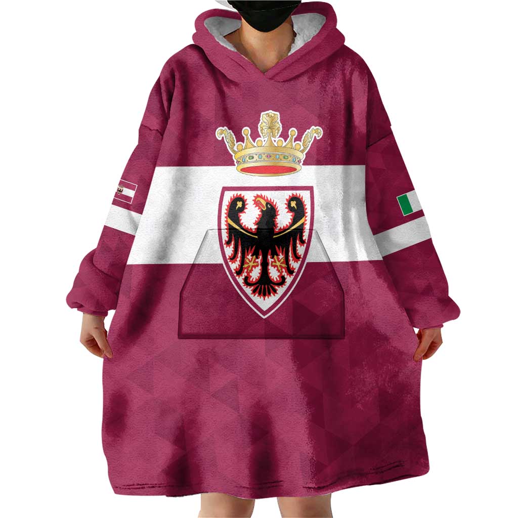 Personalized Italy Provincia Autonoma di Trento Wearable Blanket Hoodie Inspiration Flags Style