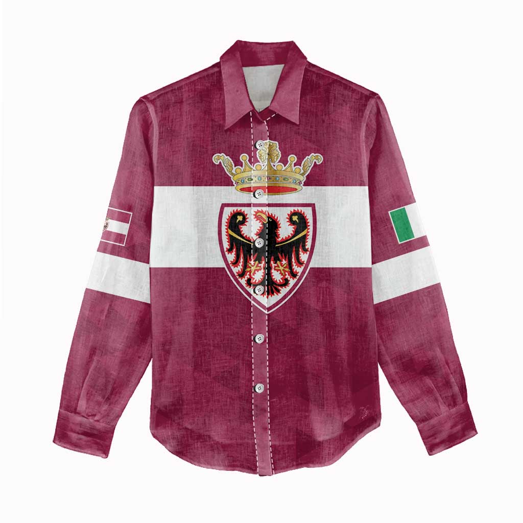 Personalized Italy Provincia Autonoma di Trento Women Casual Shirt Inspiration Flags Style