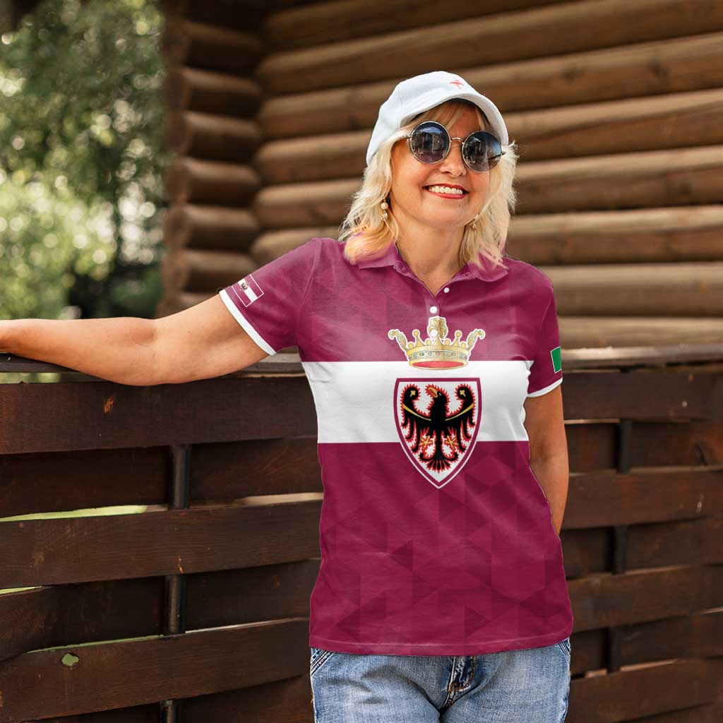Personalized Italy Provincia Autonoma di Trento Women Polo Shirt Inspiration Flags Style