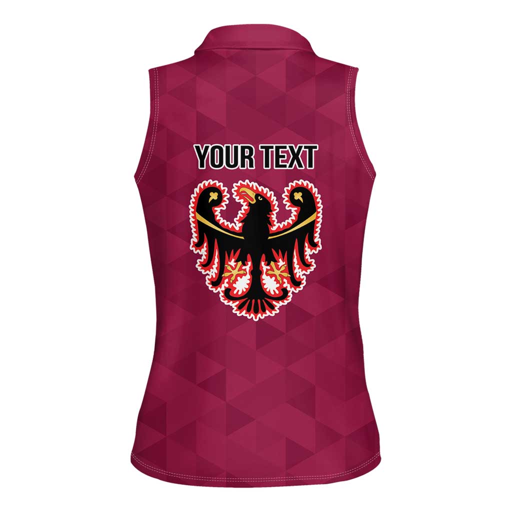 Personalized Italy Provincia Autonoma di Trento Women Sleeveless Polo Shirt Inspiration Flags Style