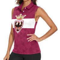 Personalized Italy Provincia Autonoma di Trento Women Sleeveless Polo Shirt Inspiration Flags Style