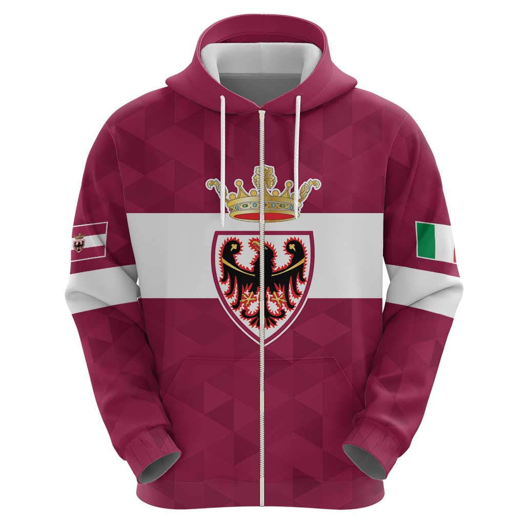 Personalized Italy Provincia Autonoma di Trento Zip Hoodie Inspiration Flags Style