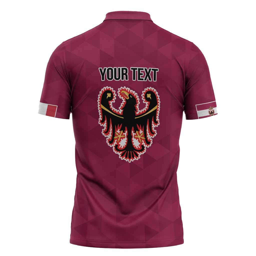 Personalized Italy Provincia Autonoma di Trento Zipper Polo Shirt Inspiration Flags Style - Wonder Print Shop