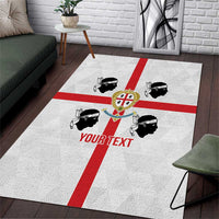 Personalized Italy Sardinia Area Rug Inspiration Flags Style