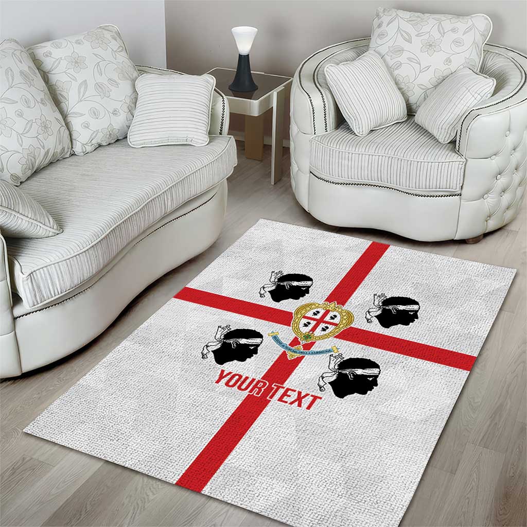 Personalized Italy Sardinia Area Rug Inspiration Flags Style