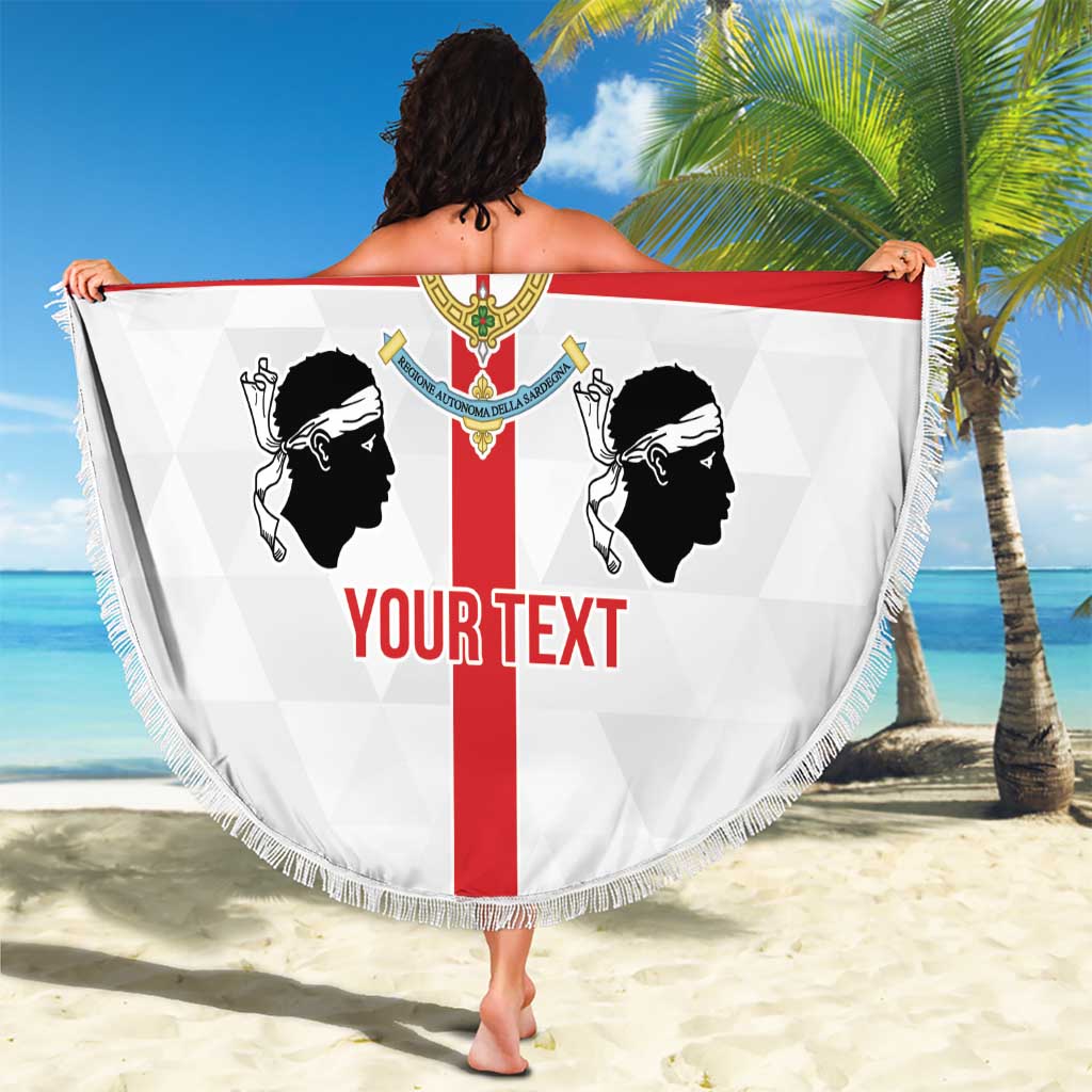 Personalized Italy Sardinia Beach Blanket Inspiration Flags Style