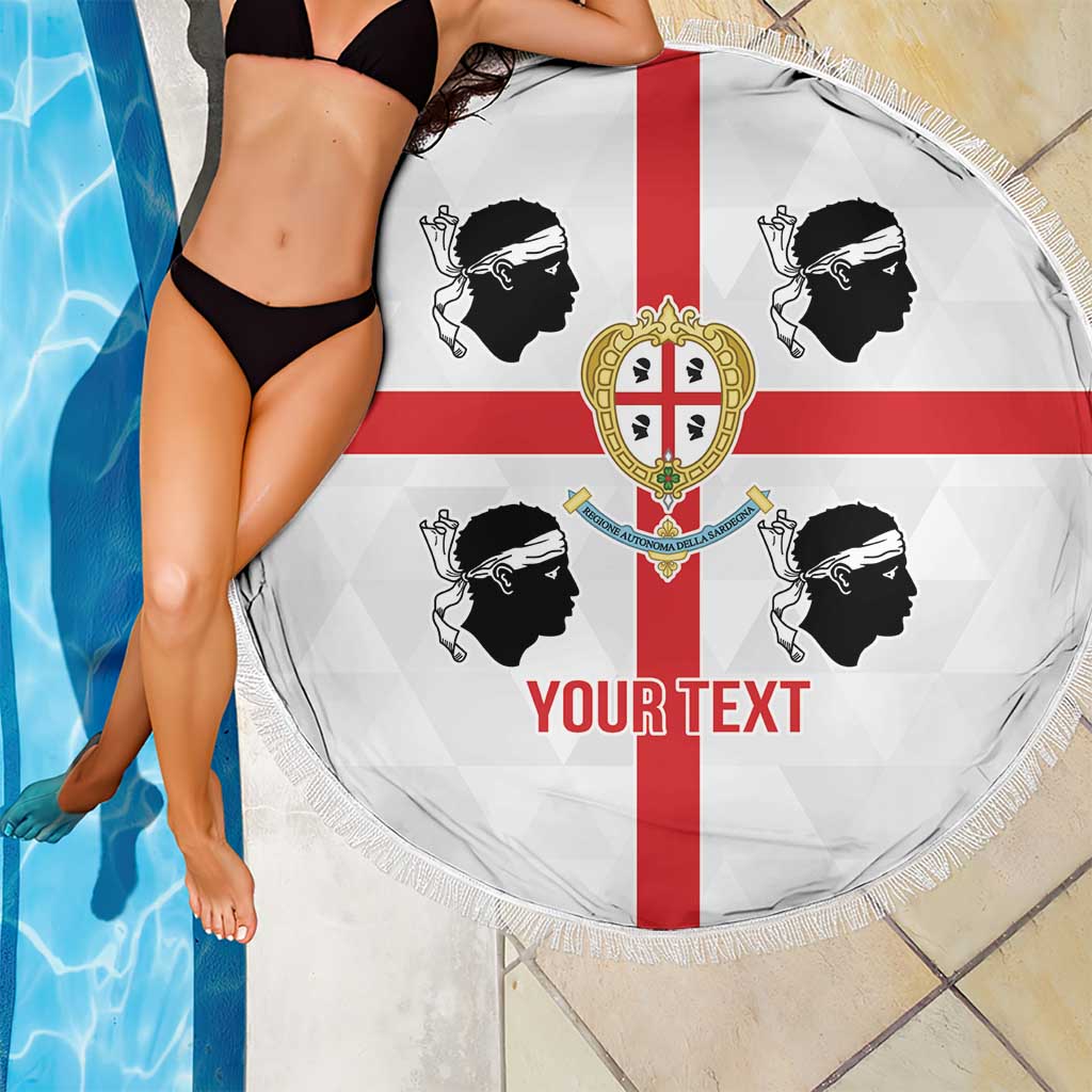 Personalized Italy Sardinia Beach Blanket Inspiration Flags Style