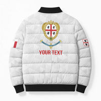 Personalized Italy Sardinia Bomber Puffer Jacket Inspiration Flags Style - Wonder Print Shop