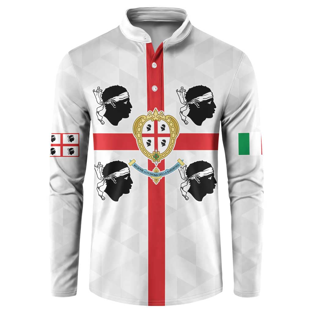 Personalized Italy Sardinia Button Sweatshirt Inspiration Flags Style