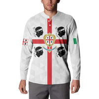 Personalized Italy Sardinia Button Sweatshirt Inspiration Flags Style