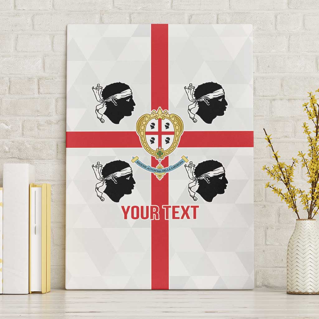 Personalized Italy Sardinia Canvas Wall Art Inspiration Flags Style