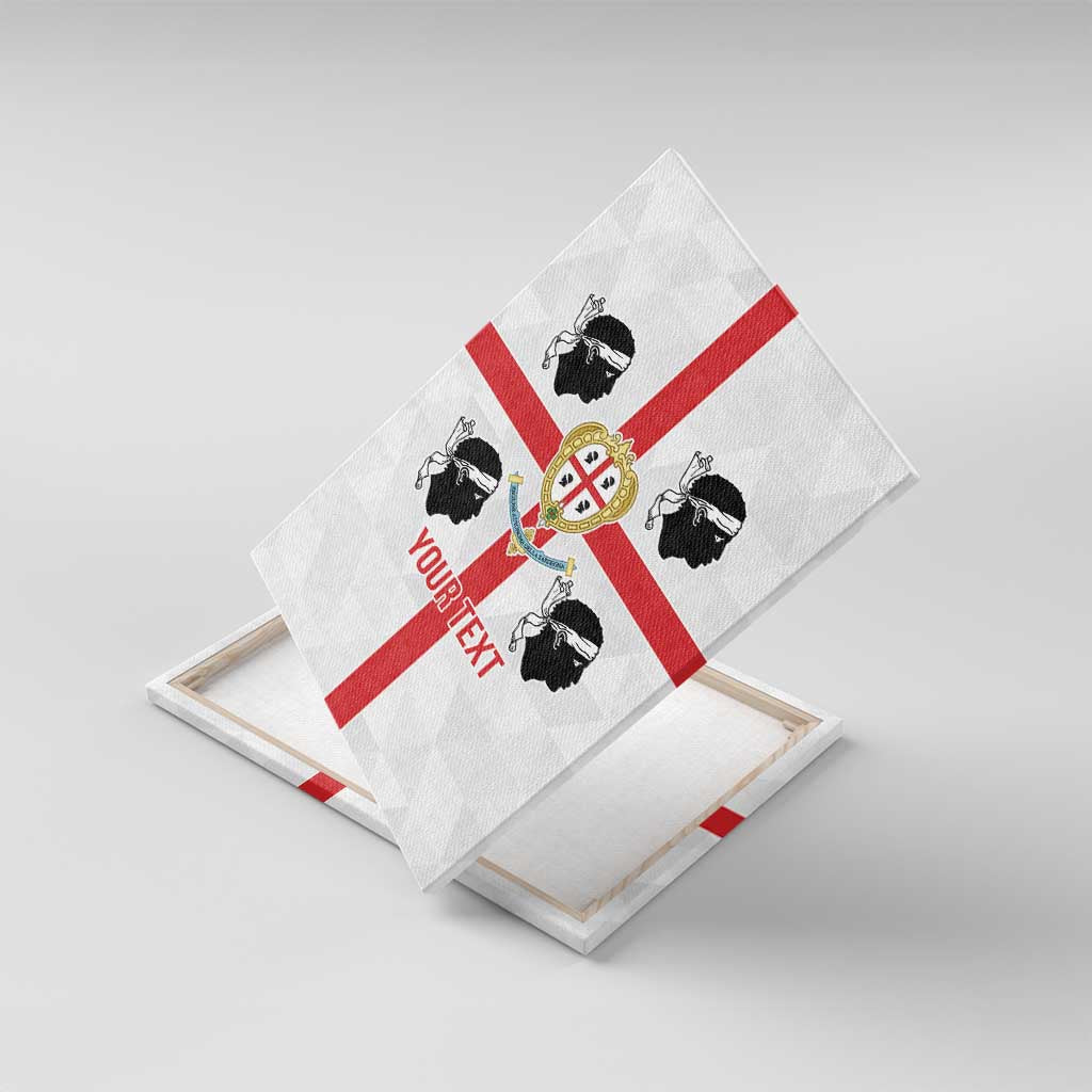 Personalized Italy Sardinia Canvas Wall Art Inspiration Flags Style