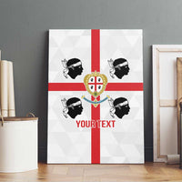 Personalized Italy Sardinia Canvas Wall Art Inspiration Flags Style