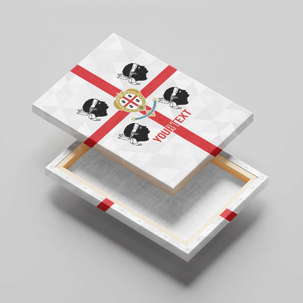 Personalized Italy Sardinia Canvas Wall Art Inspiration Flags Style