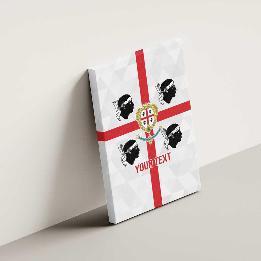 Personalized Italy Sardinia Canvas Wall Art Inspiration Flags Style