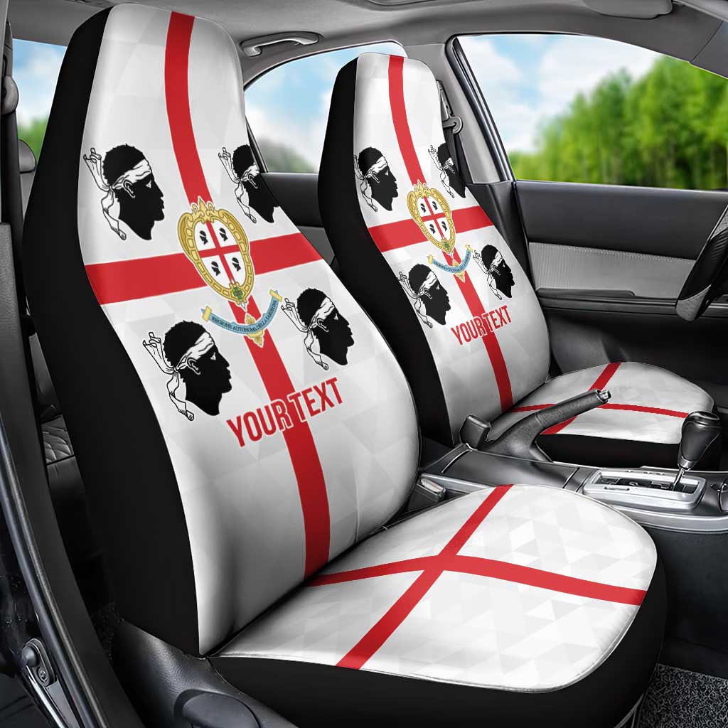 Personalized Italy Sardinia Car Seat Cover Inspiration Flags Style