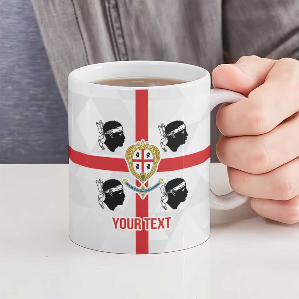 Personalized Italy Sardinia Ceramic Mug Inspiration Flags Style - Wonder Print Shop